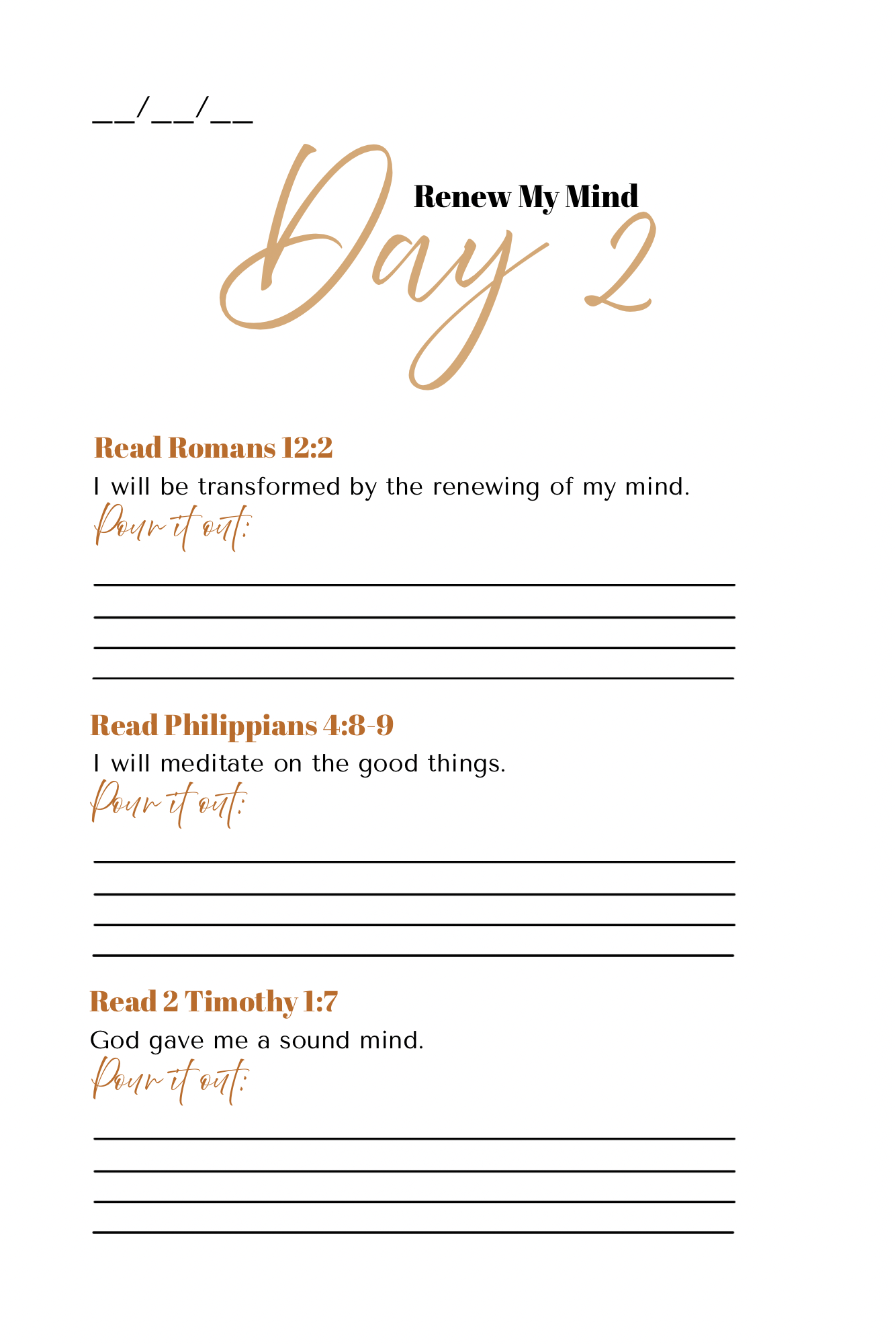 Renew & Restore: A 90 Day Prayer Journal